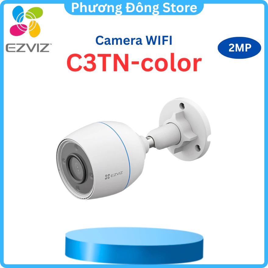 Camera Wifi Ngoài Trời Ezviz C3TN 2MP Tích Hợp Mic Thu Âm - Có Màu Ban Đêm
