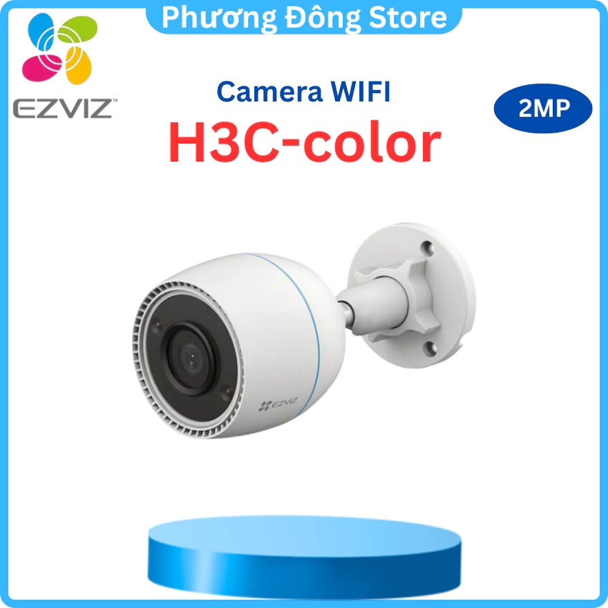 Camera Wifi Ngoài Trời Ezviz H3C 2MP Tích Hợp Mic Thu Âm, Có Màu Ban Đêm