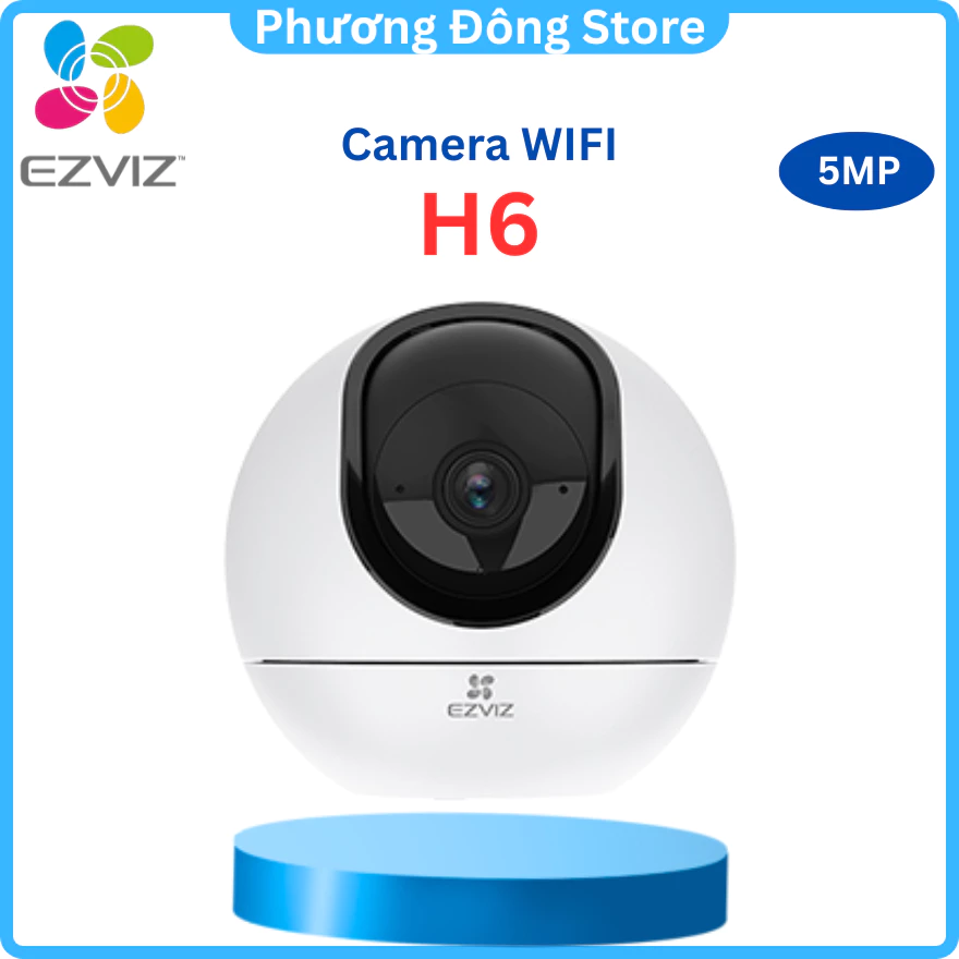 Camera wifi Ezviz H6 5MP 3K siêu nét, tích hợp nhiều tính năng AI thông minh