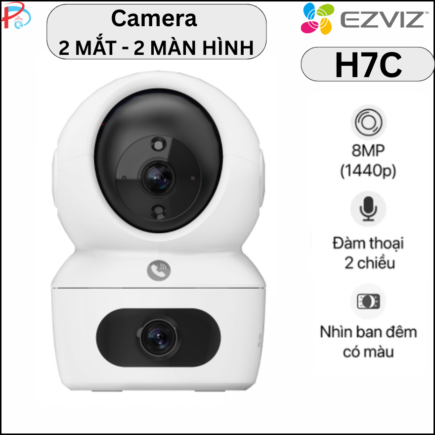 Camera IP 360 độ 8MP Ezviz 2 ống kính H7C