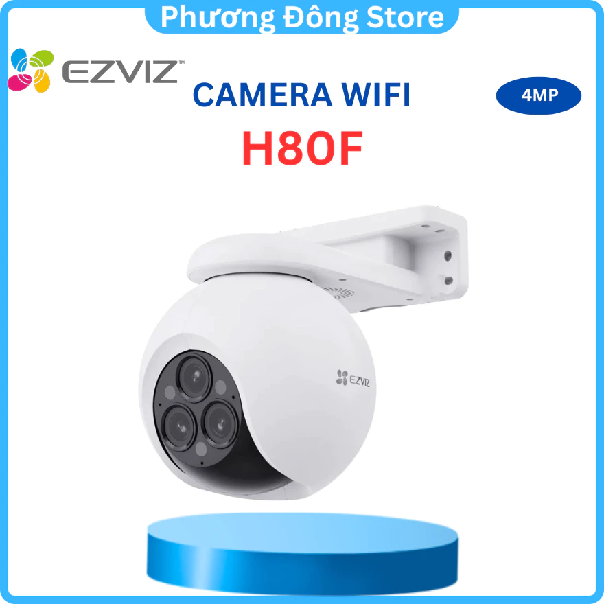 Camera WiFi EZVIZ H80F 4MP 2K Zoom 12X siêu nét, có màu đêm, Công nghệ AI thông minh