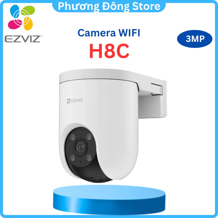 Camera WiFi EZVIZ H8C Pro 3MP 2K, quay quét ngoài trời
