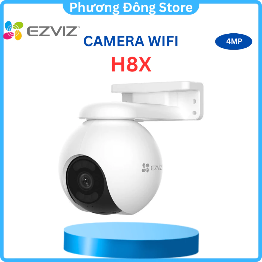 Camera Wifi Ngoài Trời Ezviz H8X 4Mp 2K+ Có Màu Ban Đêm, tích hợp còi báo động thông minh