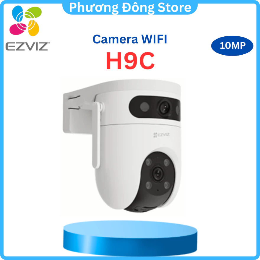 Camera Wifi 2 Mắt Ngoài Trời Ezviz H9C 10Mp 3K Có Màu Ban Đêm, Theo dõi đối tượng Smart Tracking