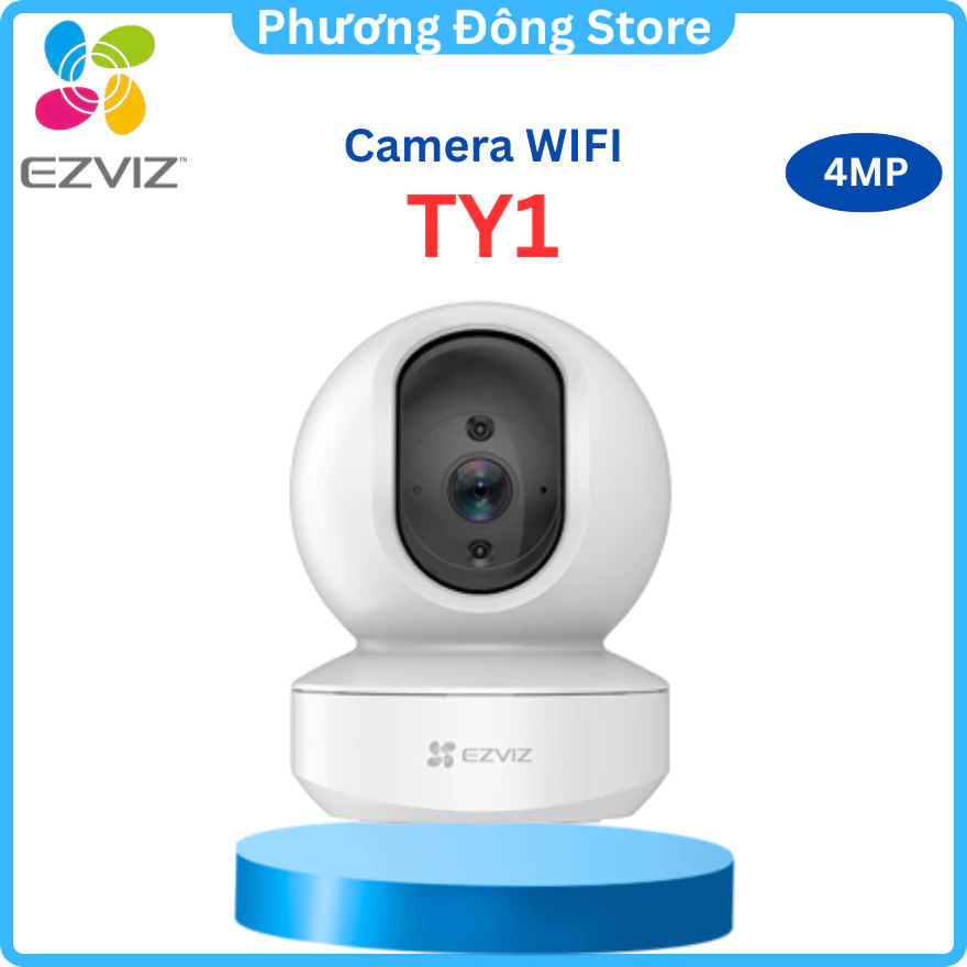 Camera Wifi EZVIZ TY1 4MP 2K Quay Quét 355 độ Trong Nhà - Đàm Thoại 2 Chiều