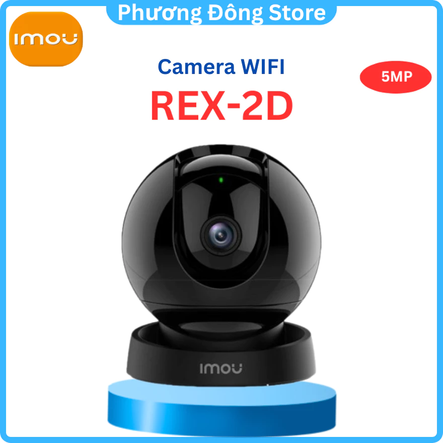 Camera Wifi Trong Nhà imou Rex 2D 5M 3K Xoay 360 Độ, Đàm Thoại 2 Chiều