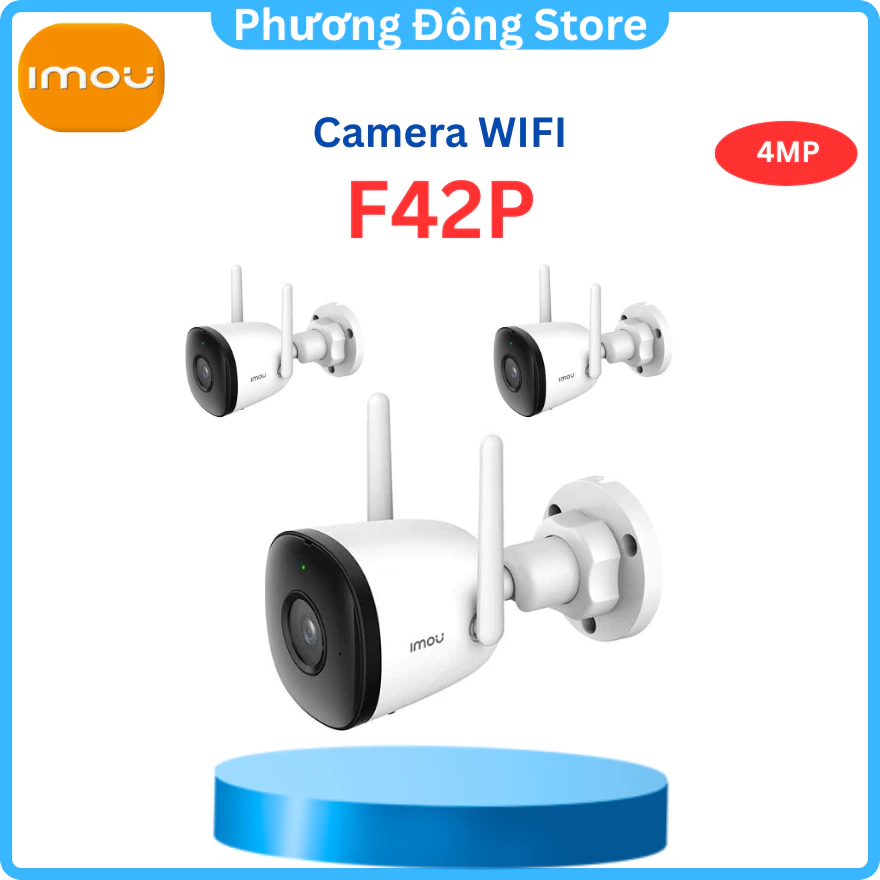 Camera Wifi Ngoài Trời imou F42P 4M 2K, Tích Hợp Mic Thu Âm