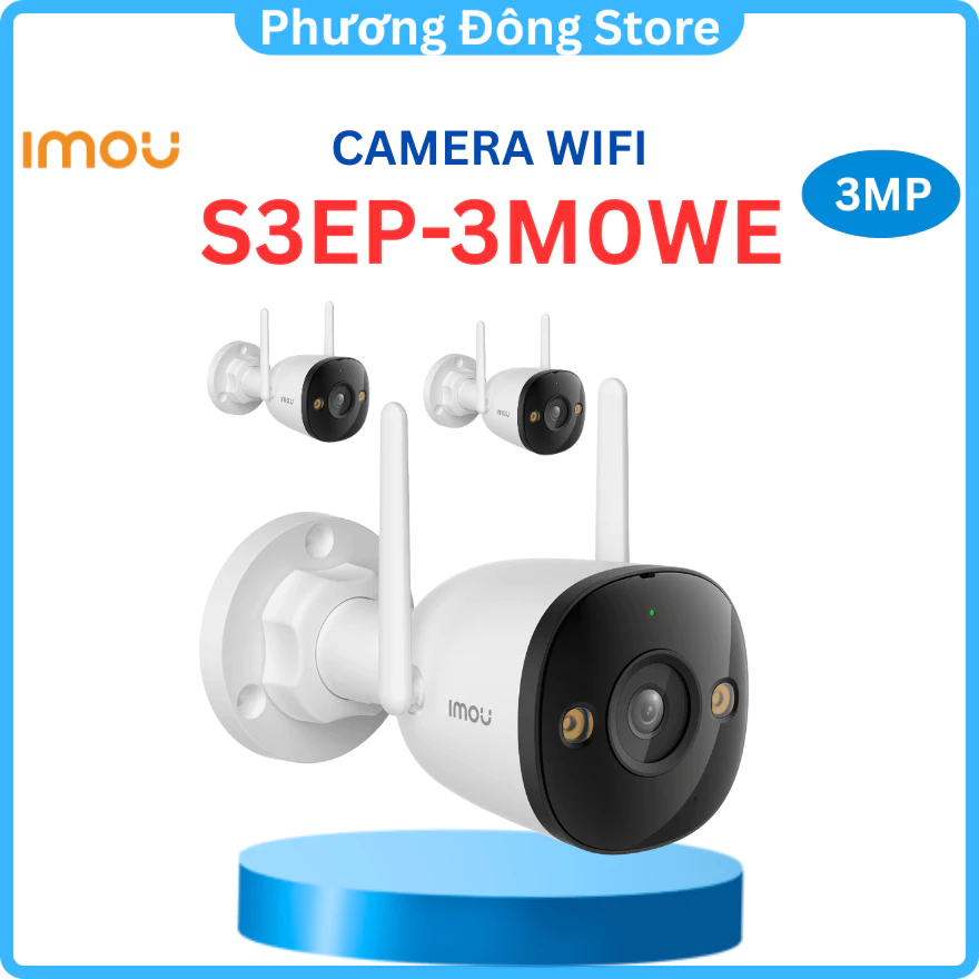 Camera Wifi ngoài trời IMOU S3EP 3M 2K Full Color, Đàm Thoại 2 Chiều