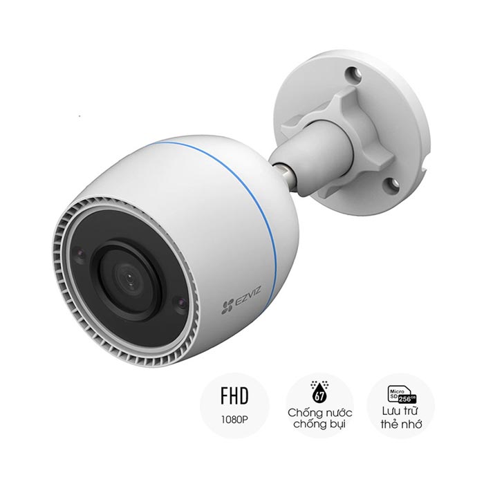 Camera Ip Wifi Ngoài Trời Ezviz C3tn 3mp 2k Color Night Vision Tích Hợp Ai - Có Màu Ban Đêm - Đàm Thoại 2 Chiều - Hàng Chính Hãng