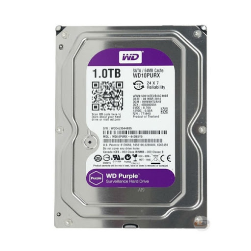 Ổ CỨNG HDD WD PURPLE 1TB CHUYÊN DÙNG CHO CAMERA. PC,...