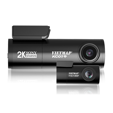 Vietmap Kc01 - Camera Hành Trình Ghi Hình Trước Sau, Cảnh Báo Giao Thông Bằng Giọng Nói - Hàng Chính Hãng