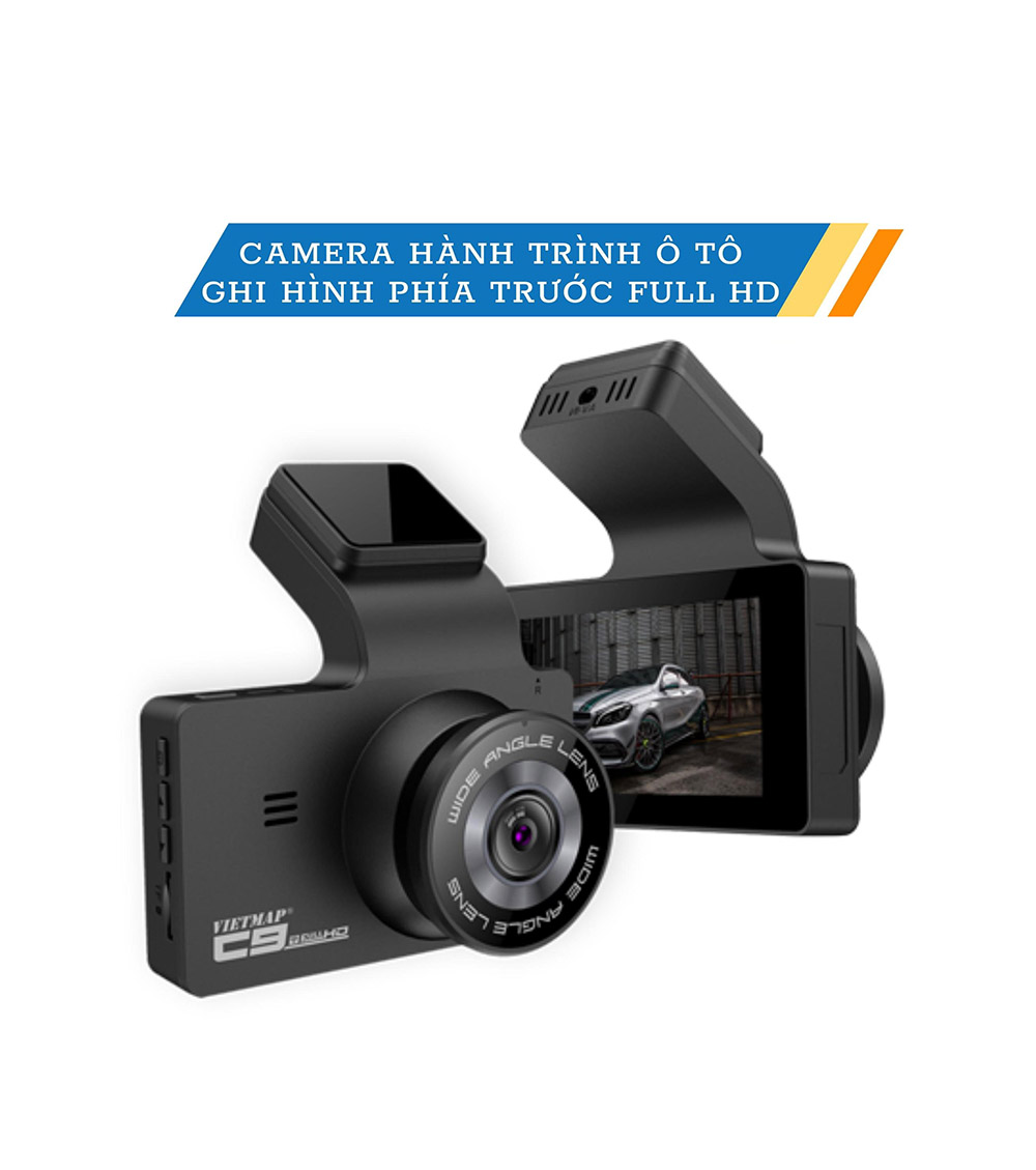 Camera Vietmap C9 - Full Hd Góc Rộng 170 Độ - Ghi Hình Hành Trình Ô Tô - Hàng Chính Hãng