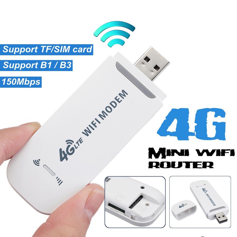 USB PHÁT WIFI 4G LTE TỪ SIM ĐIỆN THOẠI KẾT NỐI 10 USER TỐC ĐỘ CAO 150MPS