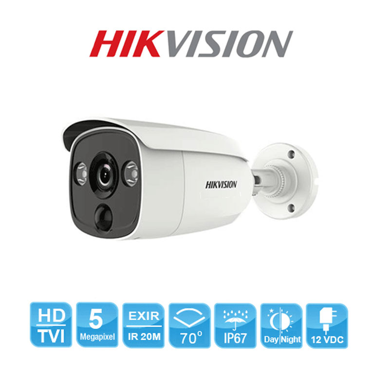 CAMERA HD-TVI HIKVISION 5MP DS-2CE12H0T-PIRLO - CHỐNG BÁO ĐỘNG GIẢ - HÀNG CHÍNH HÃNG