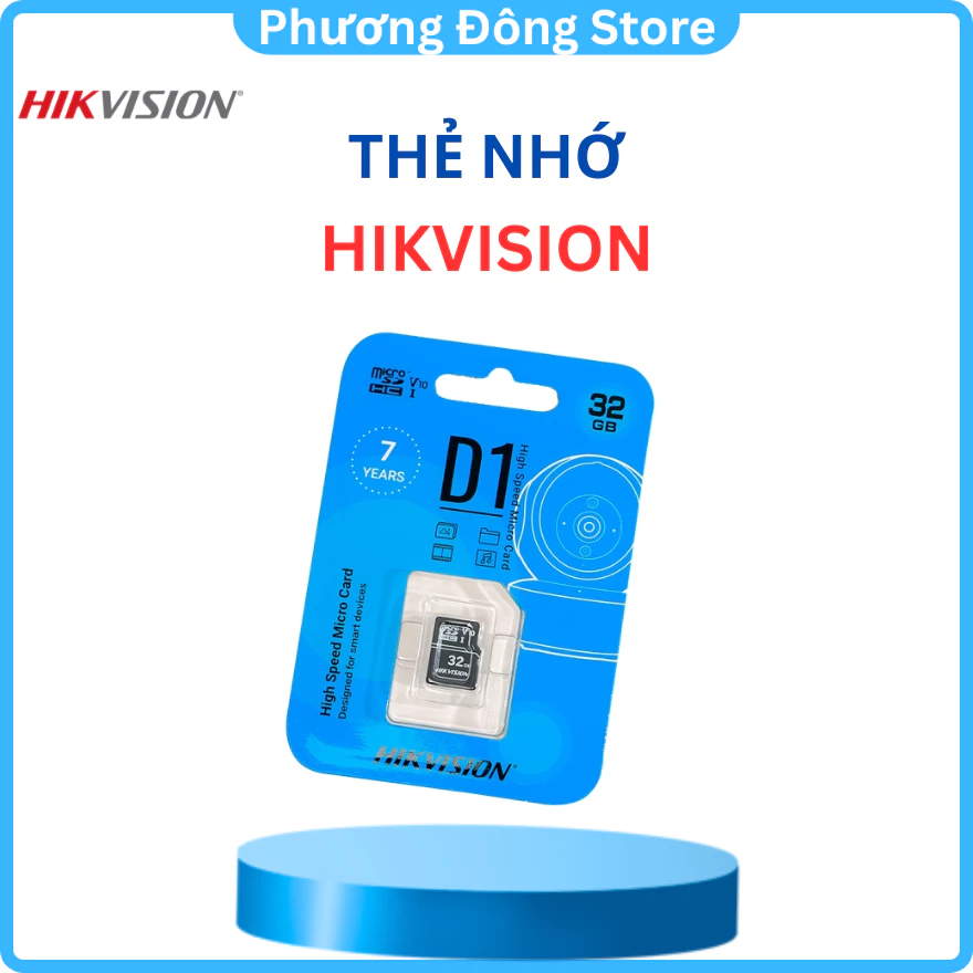 Thẻ nhớ Micro SD Hikvision 32Gb tốc độ đọc lên 92MB/s