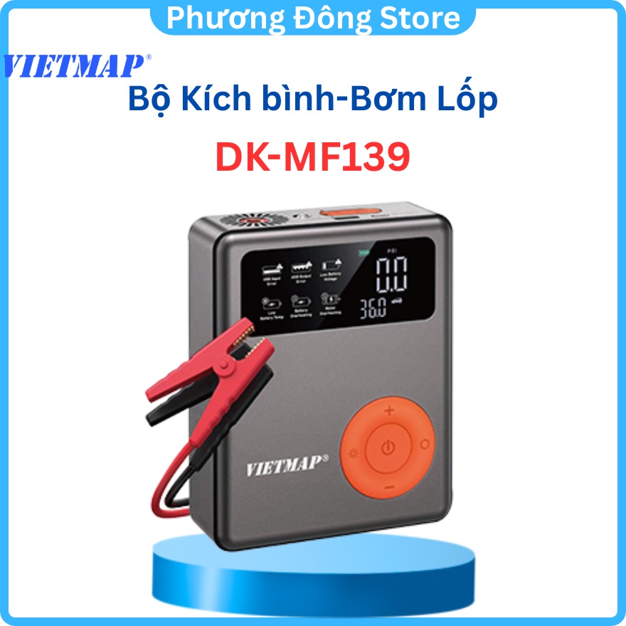 Bơm Lốp Kích Bình 5 Trong 1 Vietmap DK-MF139